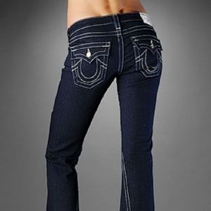 29 X 33 TRUE RELIGION BILLY GLITZ N GLAM JEANS